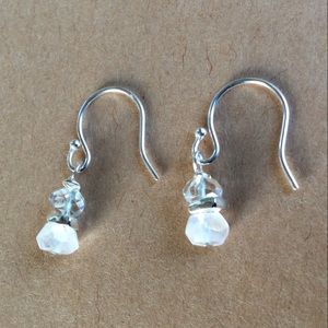 Sundance Charm Moonstone aquamarine silver earrings